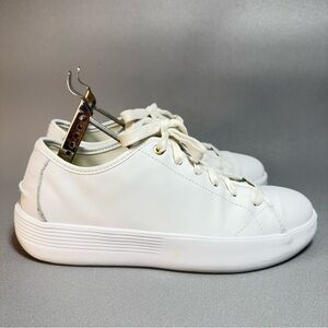 Cole Haan Grand OS Classic White Leather Sneakers 8B